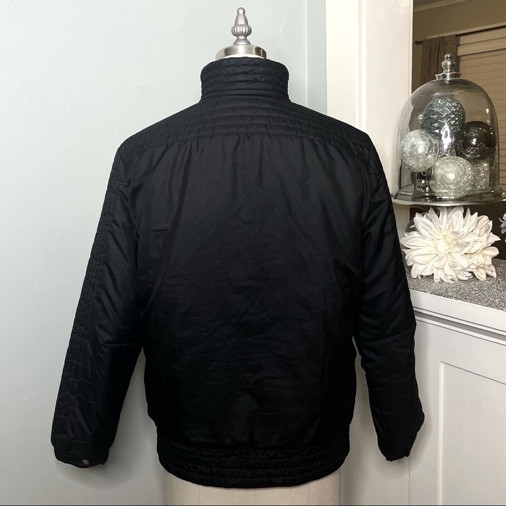 Bogner Black Vintage Ski Bomber Coat Winter Jacket Zip Snap 8 Medium Ski Coat - Picture 7 of 12